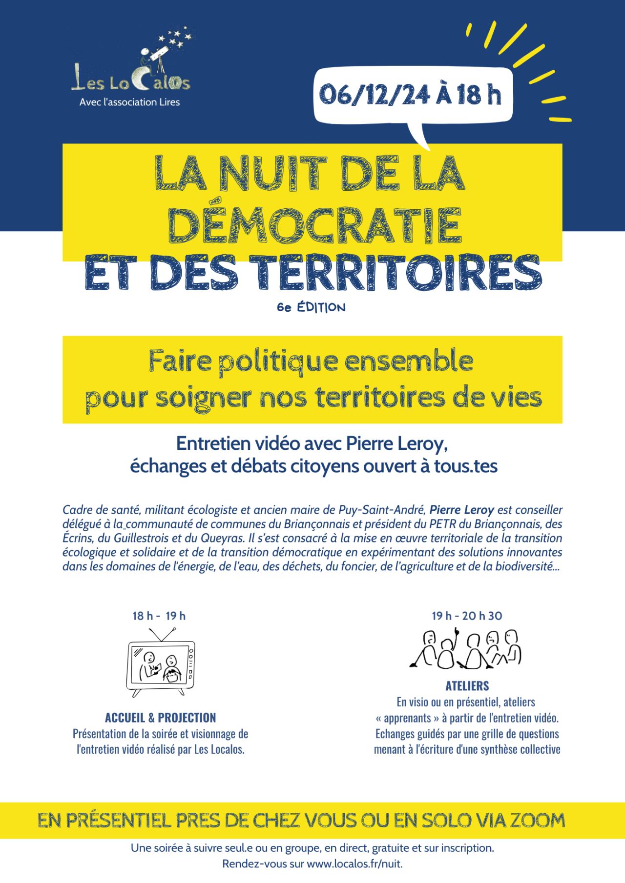 Sixième édition de la Nuit de la démocratie et des territoires